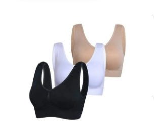 3 - Pack Sports Bras For Women, Padded Strappy Racerback Push Up Open Back Medium Support Sports Yoga - Pretty women dresses