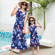 Mother And Daughter Vacation Beach Vest Long Skirt - Pretty women dresses