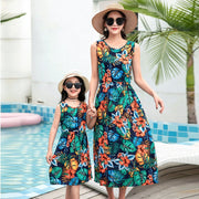 Mother And Daughter Vacation Beach Vest Long Skirt - Pretty women dresses