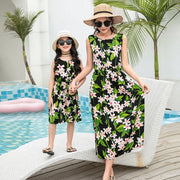 Mother And Daughter Vacation Beach Vest Long Skirt - Pretty women dresses