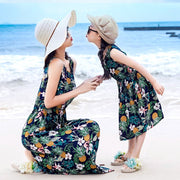 Mother And Daughter Vacation Beach Vest Long Skirt - Pretty women dresses