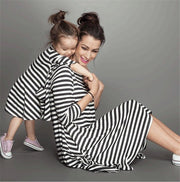 Family Clothing Matching Mother And Daughter Clothes Striped Dresses - Pretty women dresses