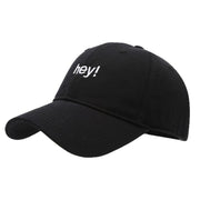 Creative Letters Hey Embroidery Soft Top Peak Cap - Pretty women dresses