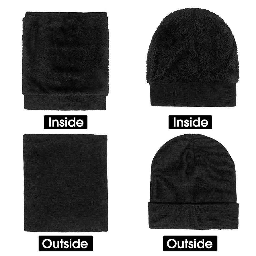 Men's 3-Piece Winter Set - Beanie Hat, Neck Warmer & Touch Screen Gloves