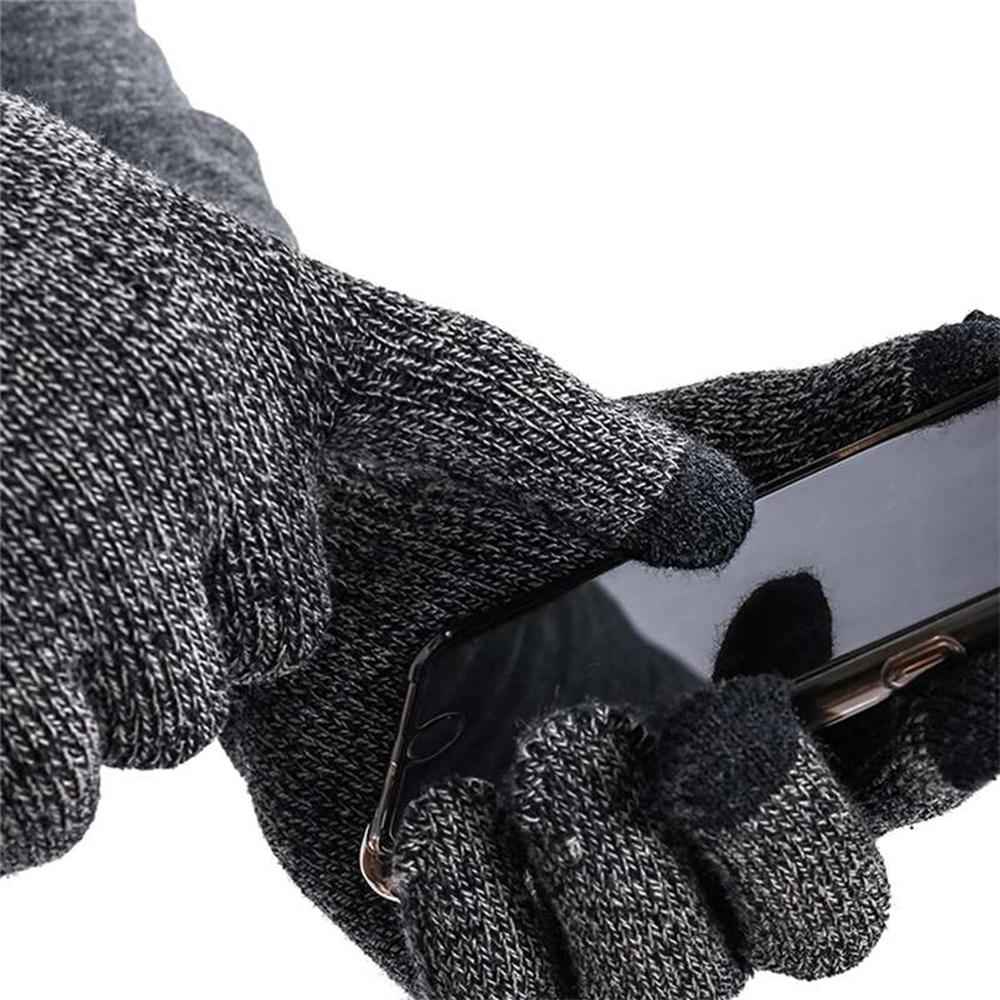 Men's 3-Piece Winter Set - Beanie Hat, Neck Warmer & Touch Screen Gloves