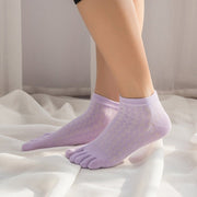 Women's Thin Summer Pure Cotton Toe Socks Plain Toe Socks - Pretty women dresses
