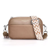 Fashion Simple Shoulder Messenger Bag Top Layer Cowhide Small Square Bag - Pretty women dresses