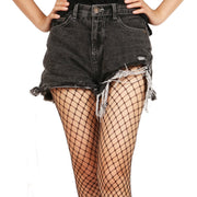 1Pc Women Fishnet Tights Sexy High Waist Fishnet Pantyhose Stretchy Mesh Hollow Out Tights Stockings With Medium Large Hole Choices - Pretty women dresses