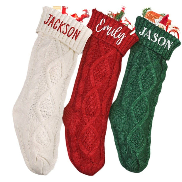 Embroidered Knitted Christmas Socks Decorative Products - Pretty women dresses