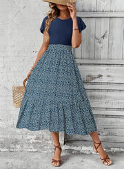 Floral Print Summer Maxi Dress - Dokotoo - Pretty women dresses
