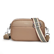 Fashion Simple Shoulder Messenger Bag Top Layer Cowhide Small Square Bag - Pretty women dresses