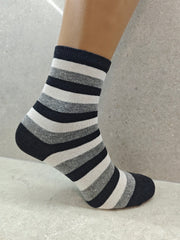 Pack Of 6 12 24 Pairs Womens Colourful Striped Socks - Pretty women dresses