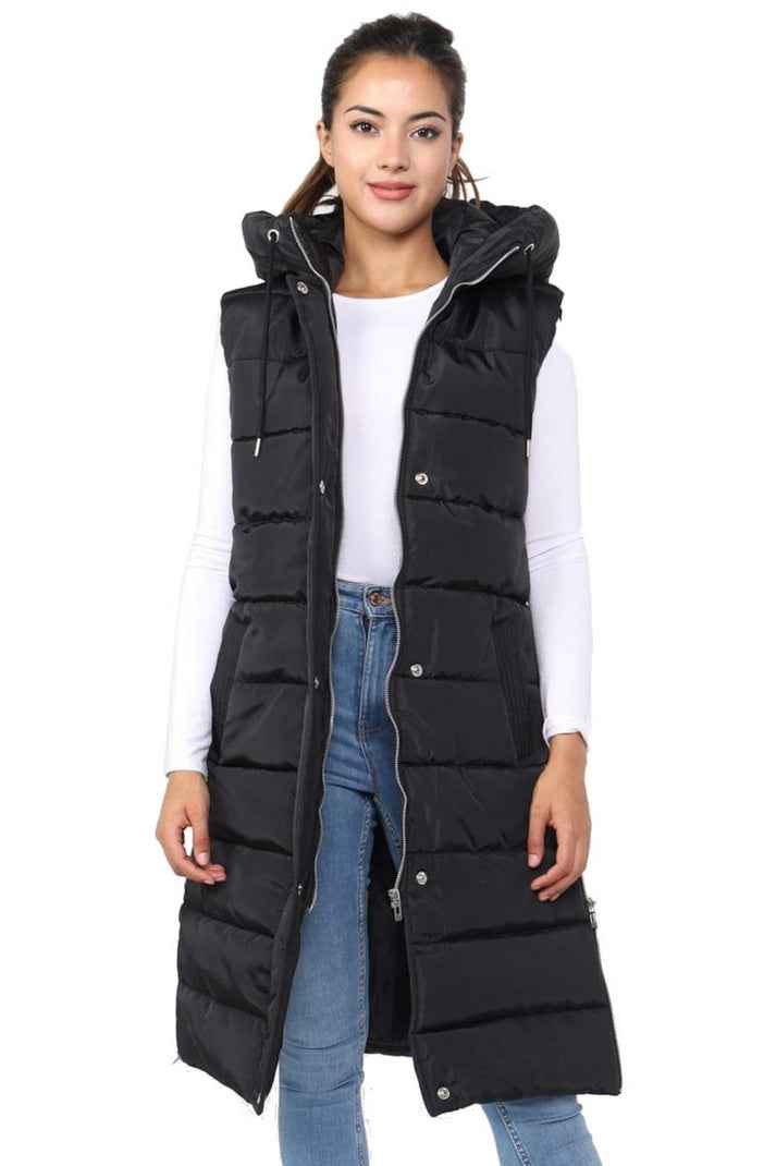 Women's Hooded Puffer Vest - CozyNorth Warm Sleeveless Gilet for Ultimate Comfort