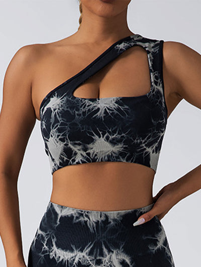 Seamless One Shoulder Sports Bra Scrunch Butt Lifting Leggings Gym Outfits Tracksuits - Pretty women dresses