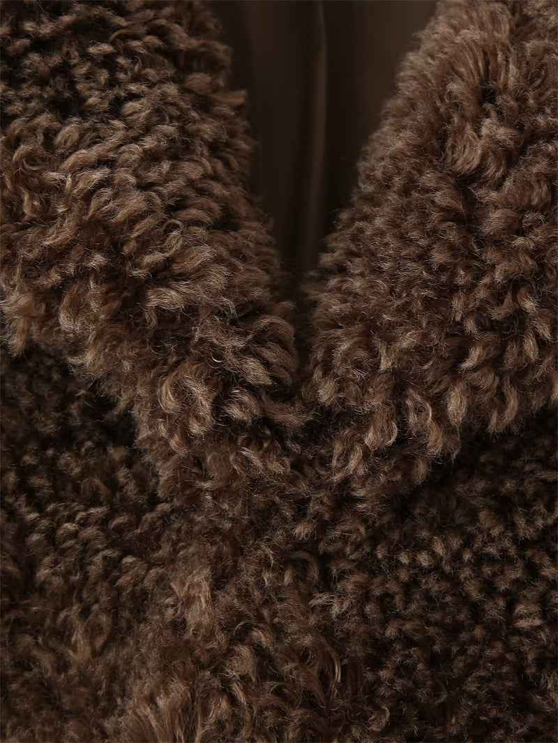 European and American Style Women's Fashion Fur Coat - Trendy Artificial Fur Effect Jacket for Women