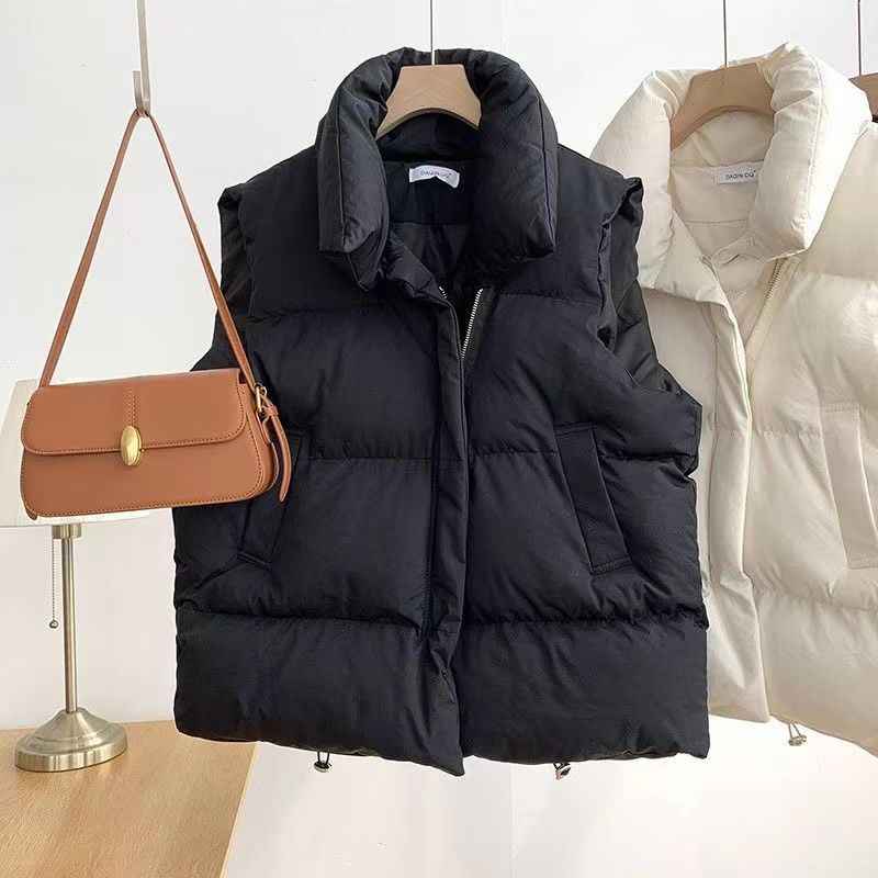 Autumn and Winter Women's Short Down Vest - Versatile Jacket Trend
