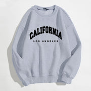 Womens Hoodies Long Sleeve Graphic California Letters Print - Pretty women dresses