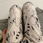 Cartoon Japanese Pajama Pants Student Female Anti - mosquito Cute Dormitory Leisure - Pretty women dresses