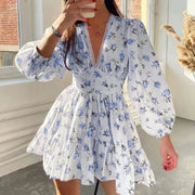Floral Lace Deep V - Neck Summer Dress - Pretty women dresses