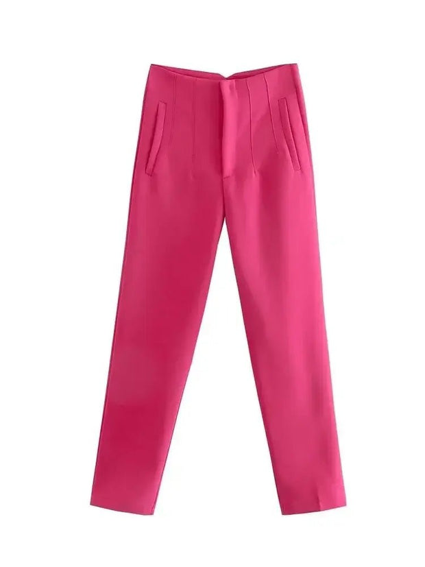 Chic High Waist Pencil Pants for Women - Pretty women dresses