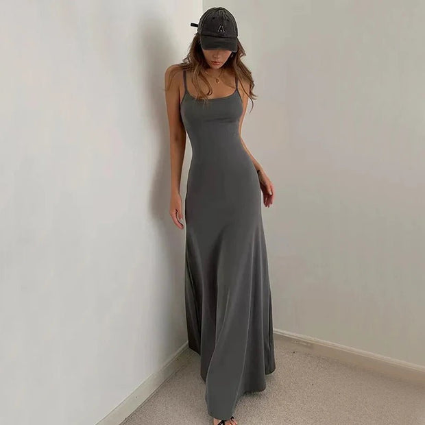 Elegant Summer Bodycon Dress - Spaghetti Strap - Pretty women dresses