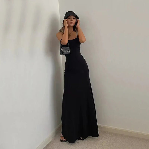 Elegant Summer Bodycon Dress - Spaghetti Strap - Pretty women dresses