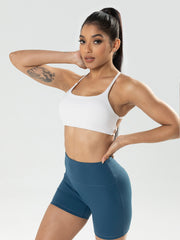 2 Pack Strappy Sports Bras For Women - Criss Cross Back Sexy Wireless Padded Yoga Bra Cute Workout - Pretty women dresses