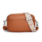 Fashion Simple Shoulder Messenger Bag Top Layer Cowhide Small Square Bag - Pretty women dresses