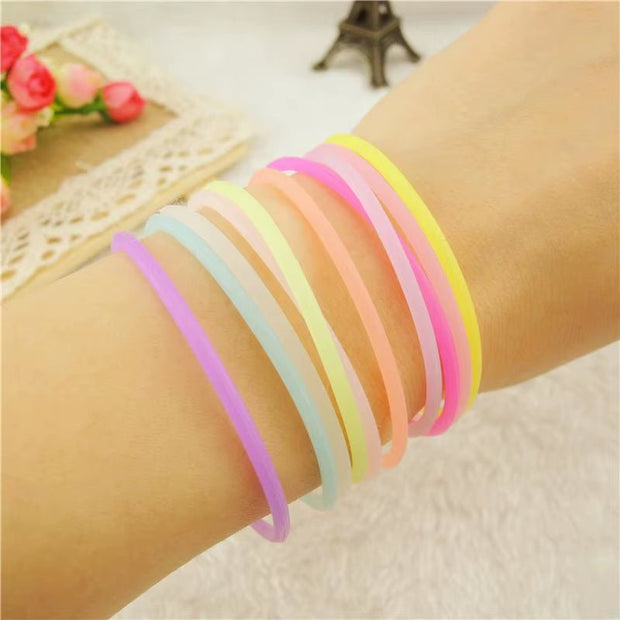 Pulseras Luminosas De Silicona Para Hombre Y Mujer, Brazalete De Goma Fluorescente De Neón, 20 Unidades, Venta Al Por Mayor - Pretty women dresses