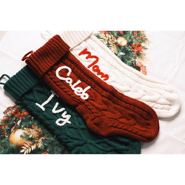 Embroidered Knitted Christmas Socks Decorative Products - Pretty women dresses