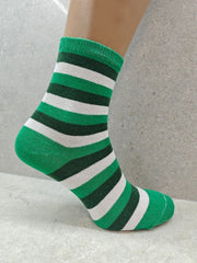 Pack Of 6 12 24 Pairs Womens Colourful Striped Socks - Pretty women dresses