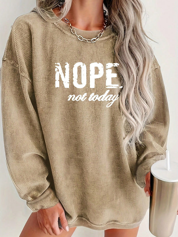 European American Fashion Floral Print Loose Version Long Sleeve T-shirt - Pretty women dresses