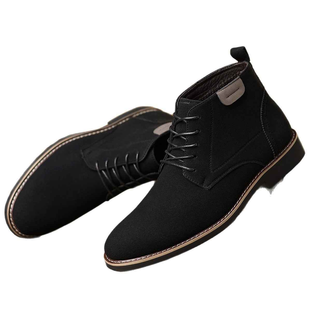 Martin Boots Men's British Style High-top Leather Shoes