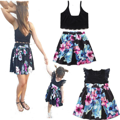 Fashion Printing Mother's Dress, Mother's Suit, Girl's Dress - Pretty women dresses