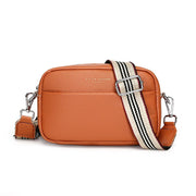 Fashion Simple Shoulder Messenger Bag Top Layer Cowhide Small Square Bag - Pretty women dresses