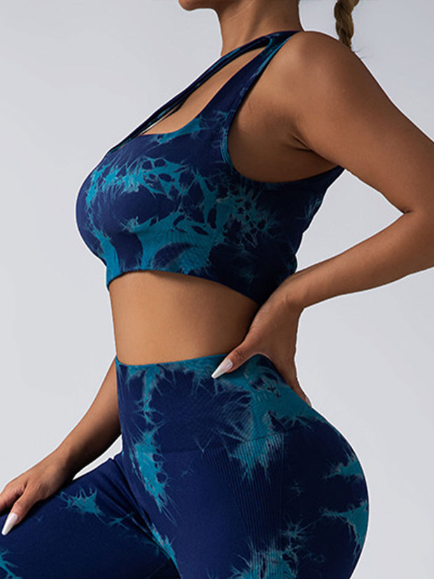 Seamless One Shoulder Sports Bra Scrunch Butt Lifting Leggings Gym Outfits Tracksuits - Pretty women dresses